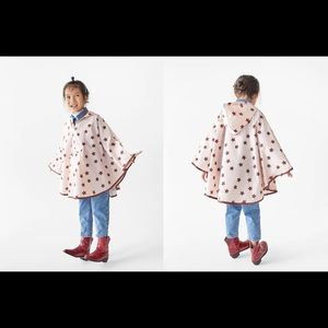 Zara foldable star rain poncho